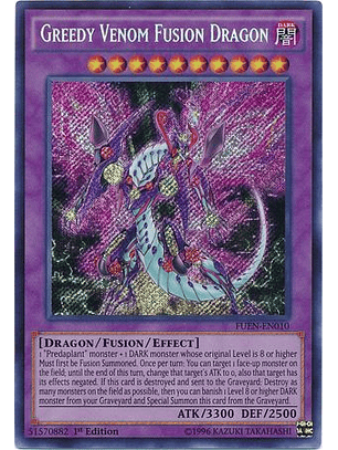 Greedy Venom Fusion Dragon - FUEN-EN010 - Secret Rare
