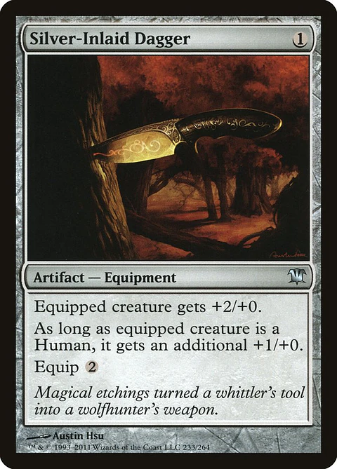 Silver-Inlaid Dagger - INS - U 