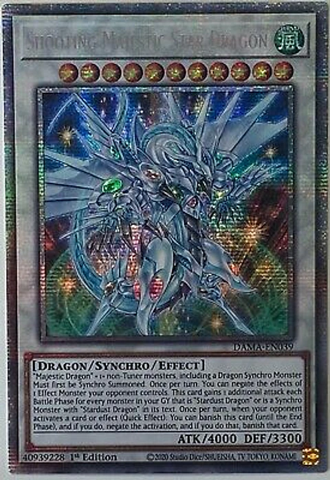 Shooting Majestic Star Dragon - DAMA-EN039 - Starlight Rare 1st Edition
