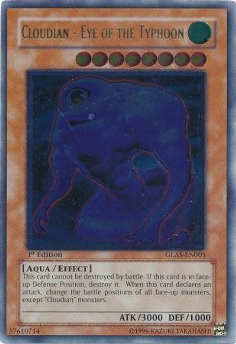 Ultimate Rare - Cloudian - Eye of the Typhoon - GLAS-EN005 1st Edition