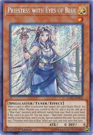 Priestess with Eyes of Blue - LCKC-EN016 - Secret Rare  1