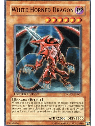 White-Horned Dragon - GXNG-EN001 - Ultra Rare