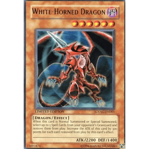 White-Horned Dragon - GXNG-EN001 - Ultra Rare