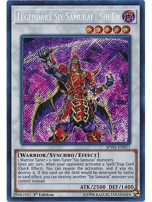 Legendary Six Samurai - Shi En - SPWA-EN011 - Secret Rare