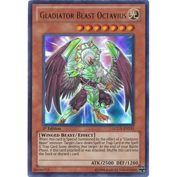 Gladiator Beast Octavius - LCGX-EN235 - Ultra Rare