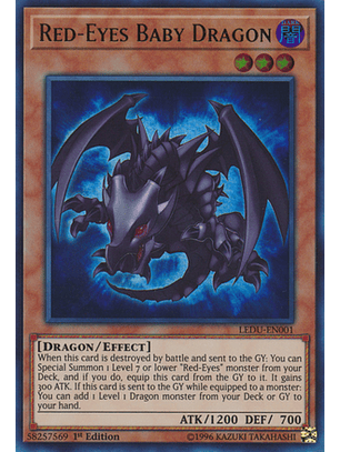  Red-Eyes Baby Dragon - LEDU-EN001 - Ultra Rare -