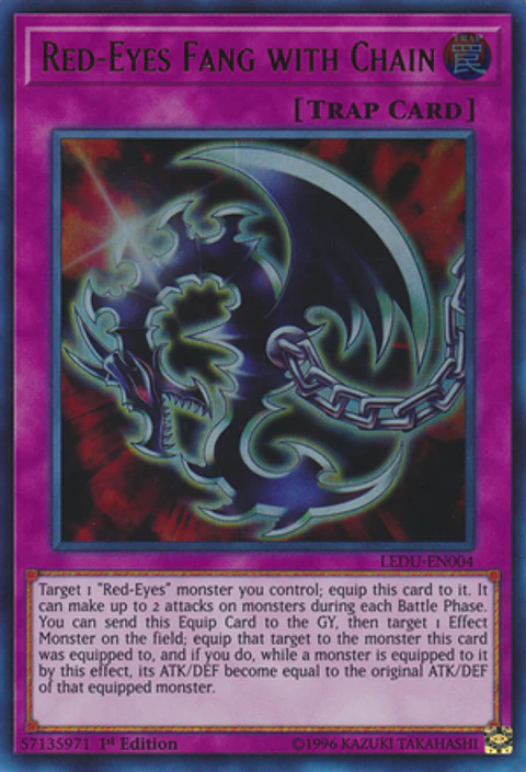  Red-Eyes Fang with Chain - LEDU-EN004 - Ultra Rare