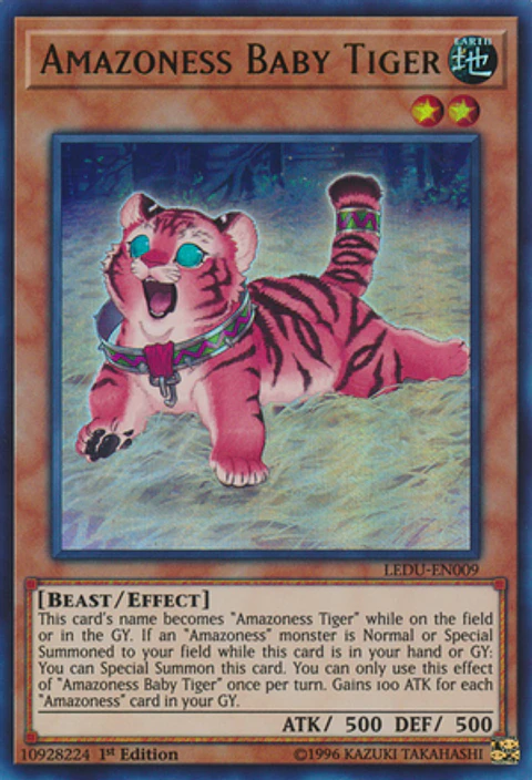 Amazoness Baby Tiger - LEDU-EN009 - Ultra Rare