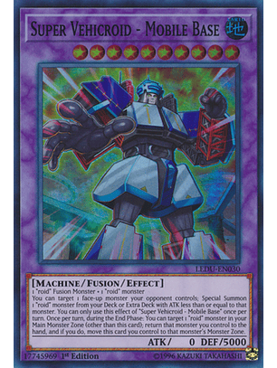 Super Vehicroid - Mobile Base - LEDU-EN030 - Super Rare