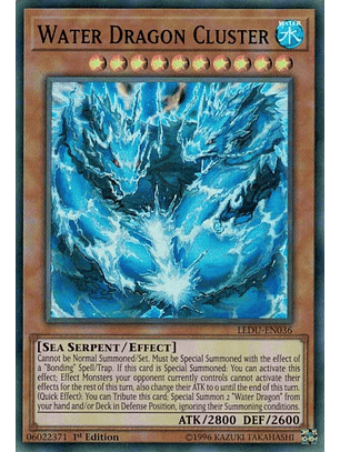 Water Dragon Cluster - LEDU-EN036 - Super Rare