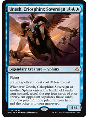 Unesh, Criosphinx Sovereign - HOU