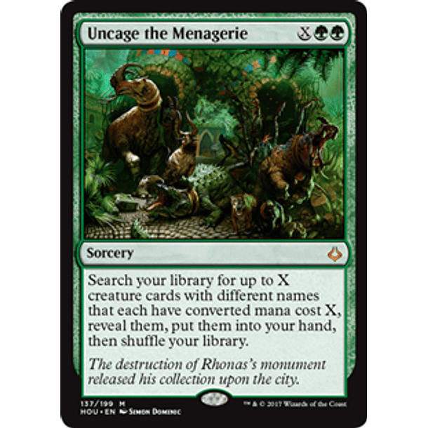 Uncage The Menagerie - HOU