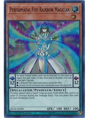Performapal Five-Rainbow Magician - BLLR-EN005 - Ultra Rare 