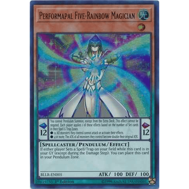 Performapal Five-Rainbow Magician - BLLR-EN005 - Ultra Rare 