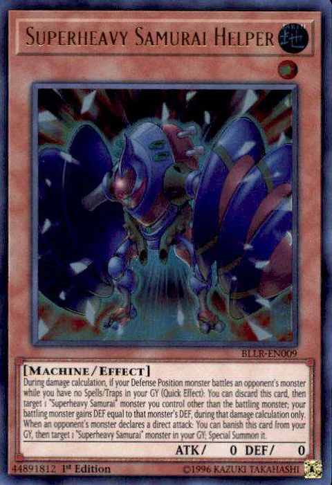 Superheavy Samurai Helper - BLLR-EN009 - Ultra Rare