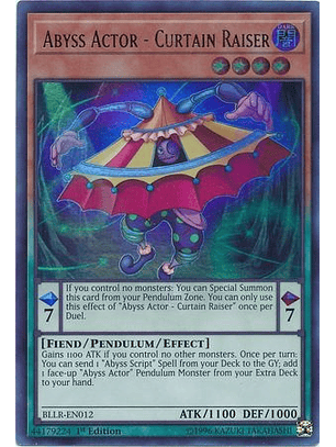 Abyss Actor - Curtain Raiser - BLLR-EN012 - Ultra Rare