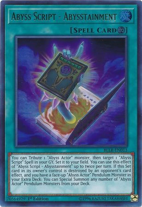 Abyss Script - Abyss Abysstainment - BLLR-EN013 - Ultra Rare 