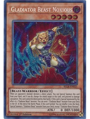Gladiator Beast Noxious - BLLR-EN021 - Secret Rare