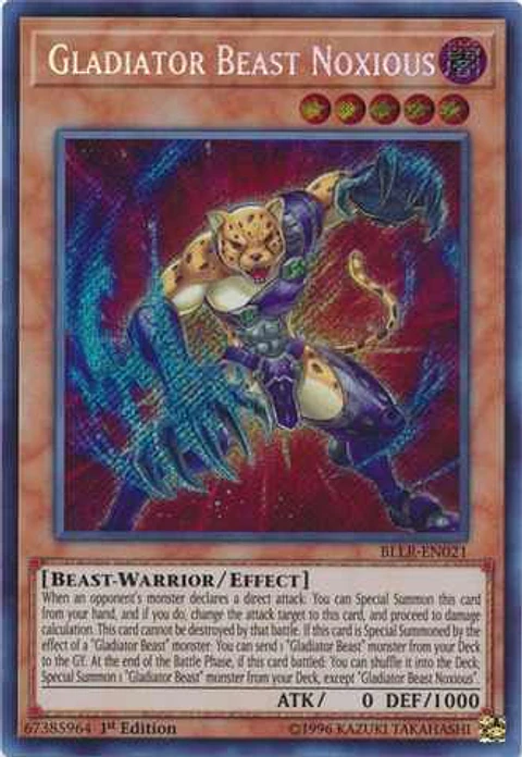 Gladiator Beast Noxious - BLLR-EN021 - Secret Rare