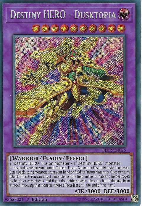 Destiny HERO - Dusktopia - BLLR-EN025 - Secret Rare