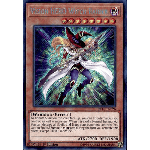 Vision HERO Witch Raider - BLLR-EN026 - Secret Rare