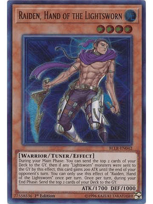 Raiden, Hand of the Lightsworn - BLLR-EN042 - Ultra Rare