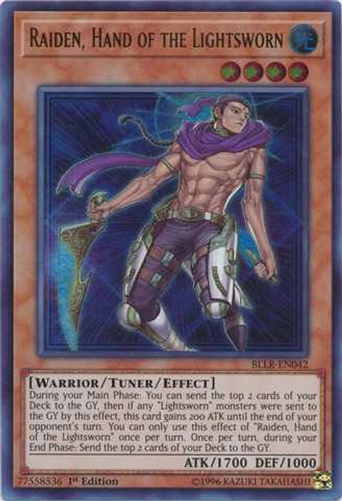 Raiden, Hand of the Lightsworn - BLLR-EN042 - Ultra Rare