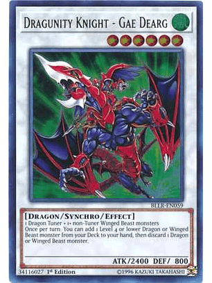 Dragunity Knight - Gae Dearg - BLLR-EN059 - Ultra Rare