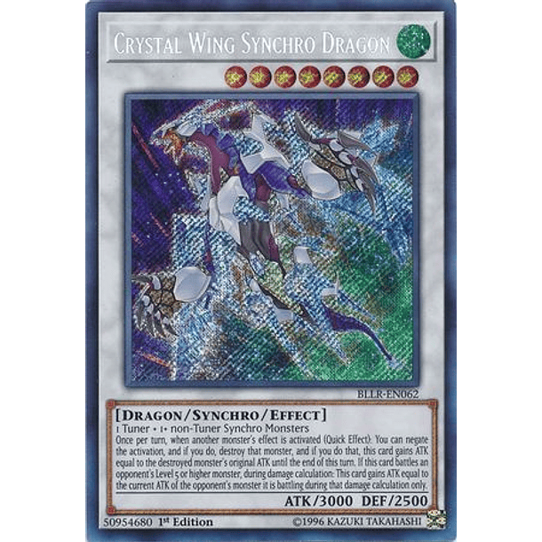 Crystal Wing Synchro Dragon - BLLR-EN062 - Secret Rare