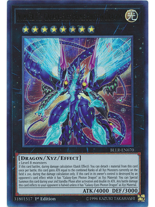 Number 62: Galaxy-Eyes Prime Photon Dragon - BLLR-EN070 - Ultra Rare
