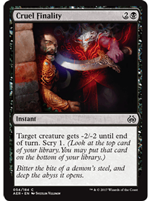 Cruel Finality - AER - C
