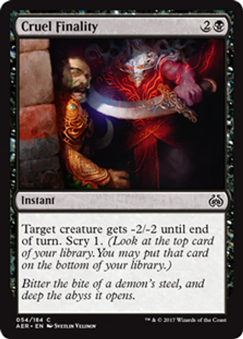 Cruel Finality - AER - C
