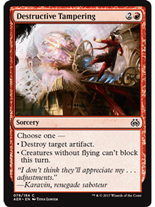 Destructive Tampering - AER