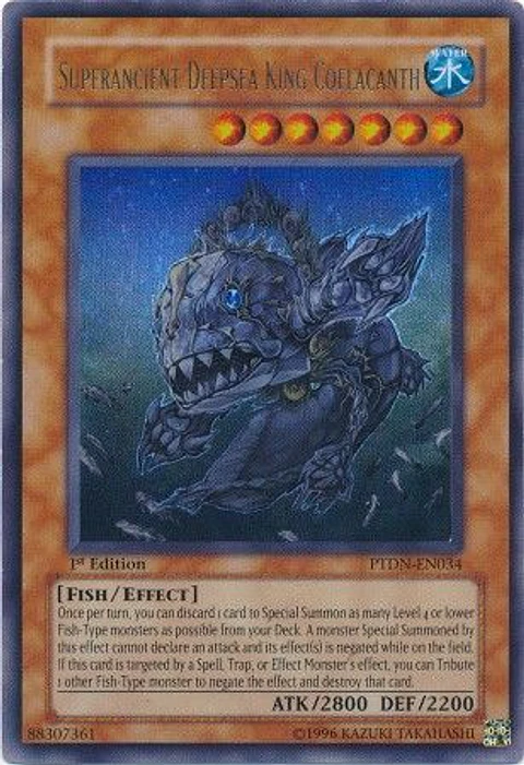 Superancient Deepsea King Coelacanth - PTDN-EN034 - Ultra Rare