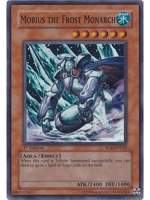 Mobius the Frost Monarch - SOD-EN022 - Super Rare 1st Edition