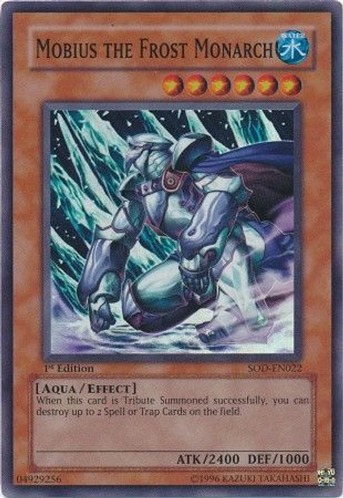 Mobius the Frost Monarch - SOD-EN022 - Super Rare 1st Edition