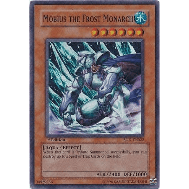 Mobius the Frost Monarch - SOD-EN022 - Super Rare 1st Edition