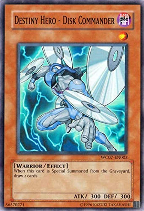 Destiny Hero - Disk Commander - WC07-EN003 - Super Rare