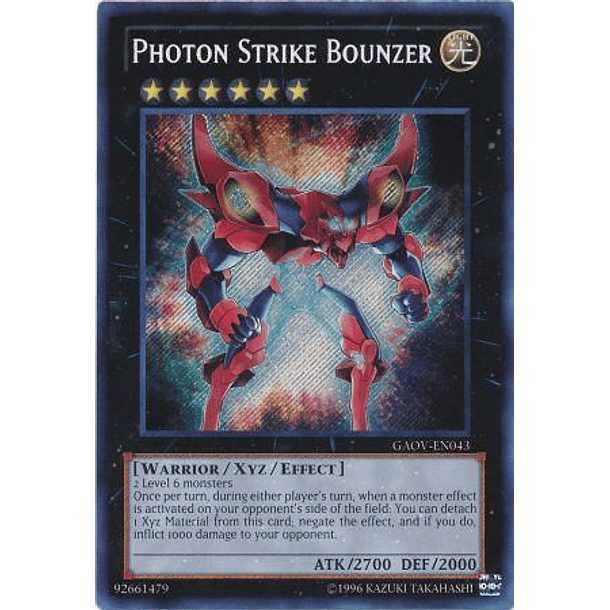 Photon Strike Bounzer - GAOV-EN043 - Secret Rare