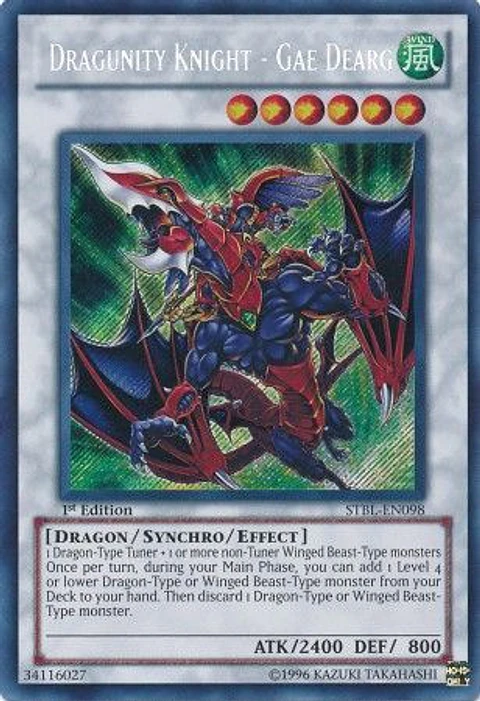 Dragunity Knight - Gae Dearg - STBL-EN098 - Secret Rare