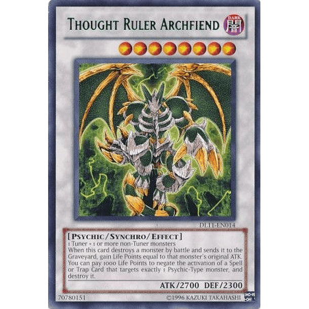 Thought Ruler Archfiend - DL11-EN014 - Rare