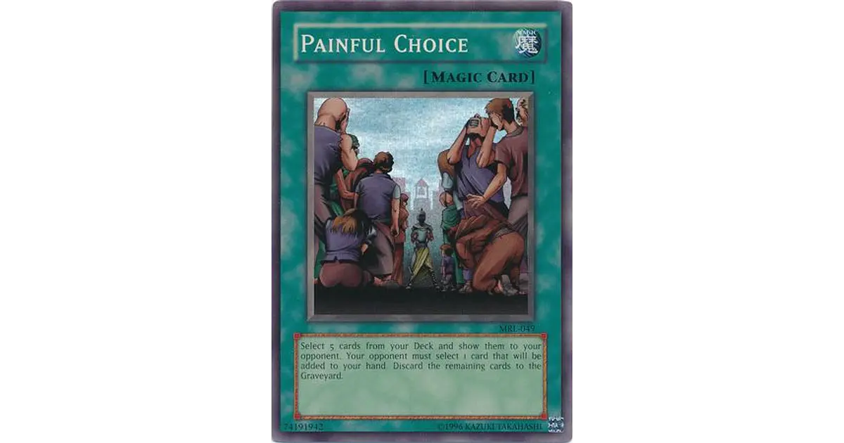 Yu Gi Oh Painful Choice MRL 049 | NA 1st Edition