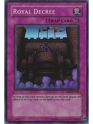 Royal Decree - DB2-EN106 - Super Rare (dañado)