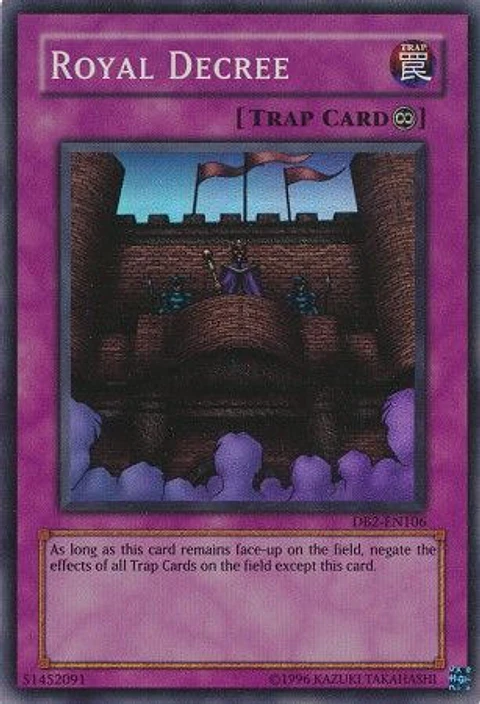 Royal Decree - DB2-EN106 - Super Rare (dañado)