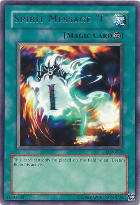 Spirit Message ""I"" - LON-089 - Rare 