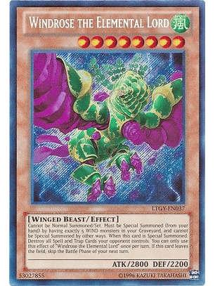 Windrose the Elemental Lord - LTGY-EN037 - Secret Rare