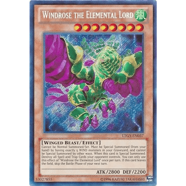 Windrose the Elemental Lord - LTGY-EN037 - Secret Rare