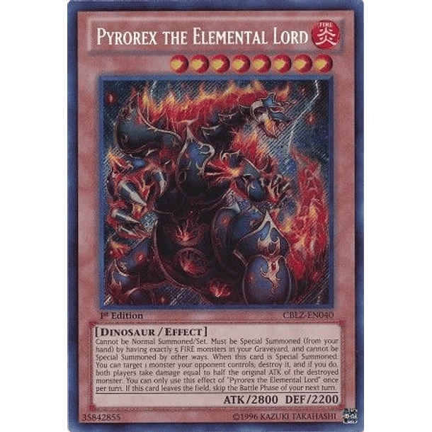 Pyrorex the Elemental Lord - CBLZ-EN040 - Secret Rare