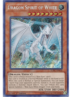 Dragon Spirit of White - LCKC-EN018 - Secret Rare