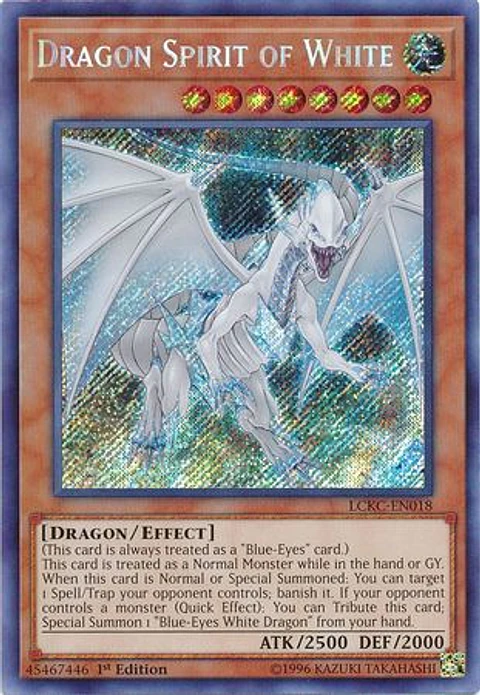Dragon Spirit of White - LCKC-EN018 - Secret Rare